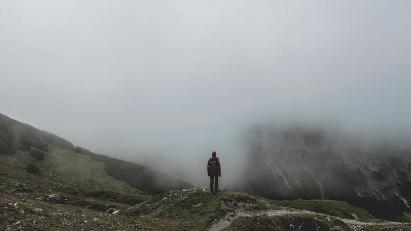 Hiking in the mountains